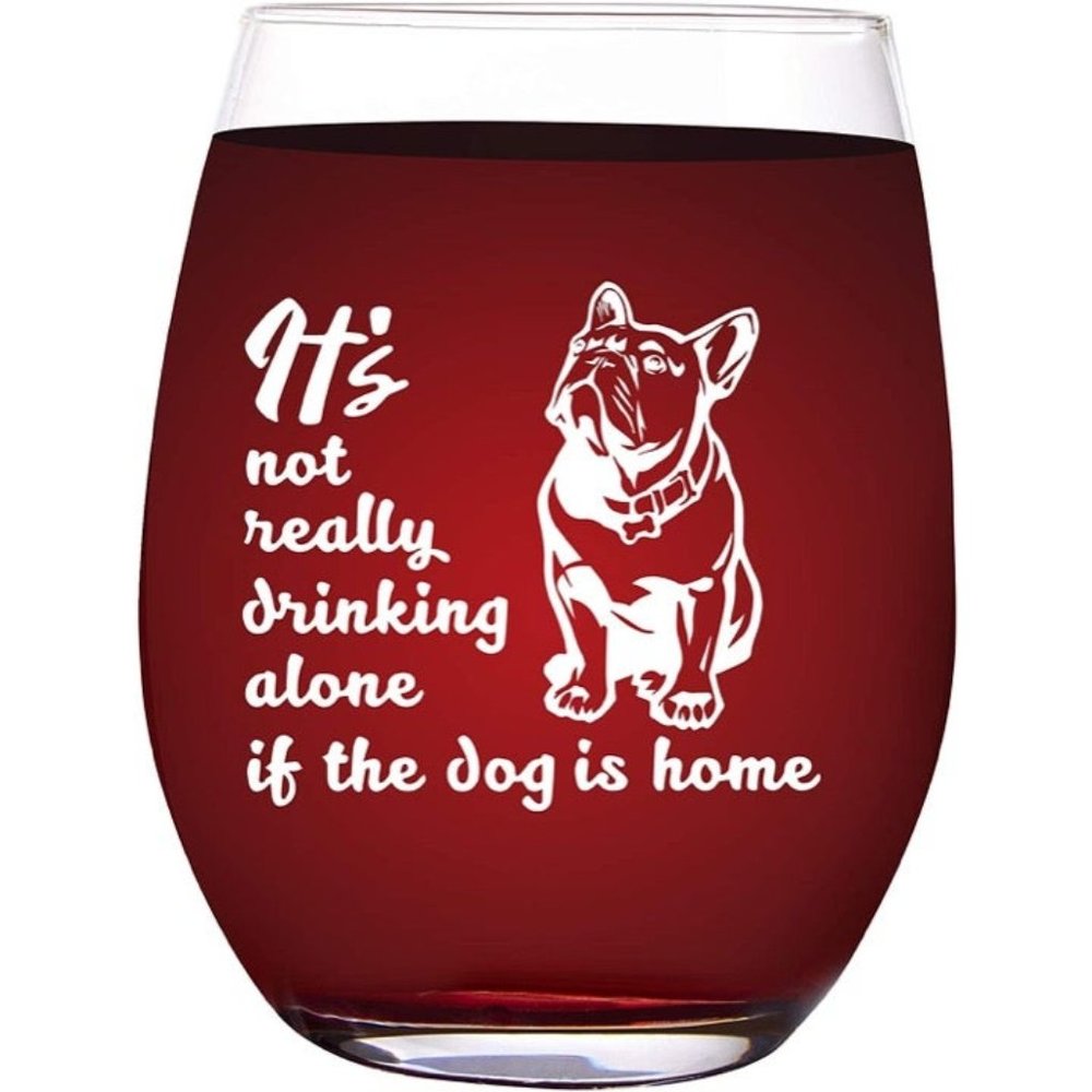 Laser Engraved Stemless Funny Wine Glass